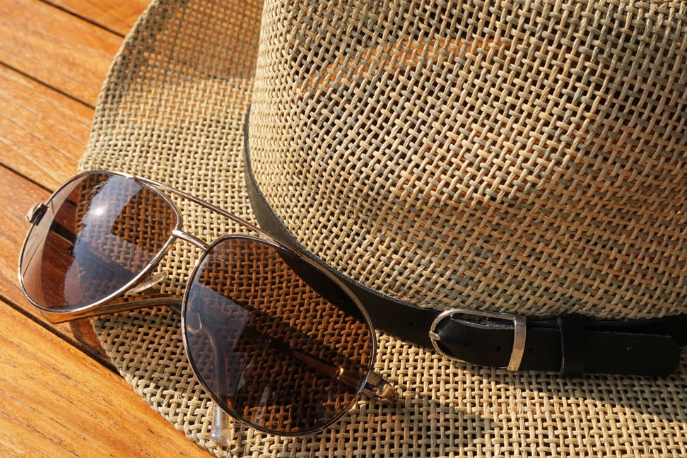 Women's Sunglasses and Hat